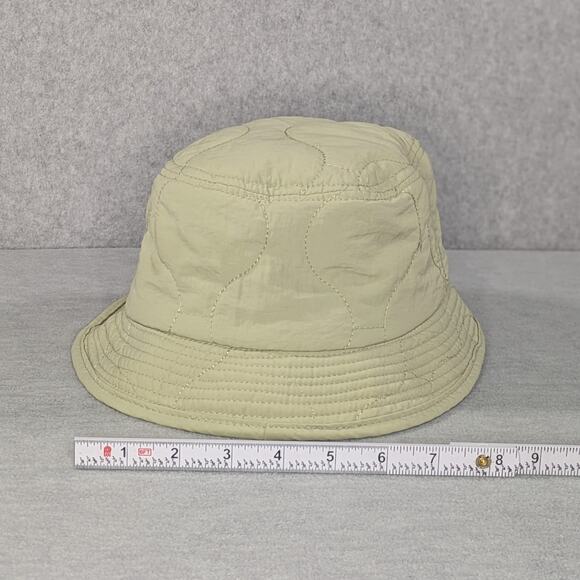 Urban Outfitters Quilted Bucket Hat Green Lightweight Unisex One Size - Picture 2 of 6